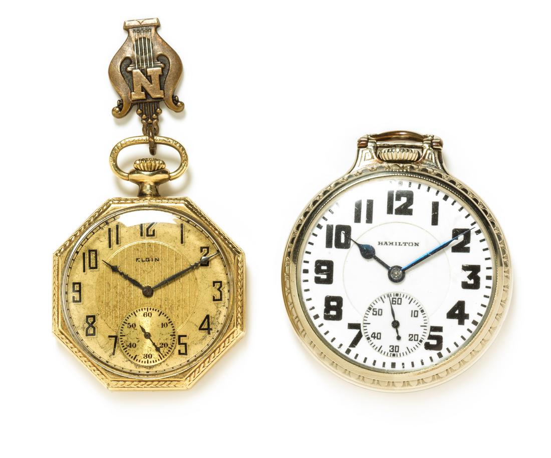 *A Collection of Gold Filled Open Face Pocket Watches (1 of 1)