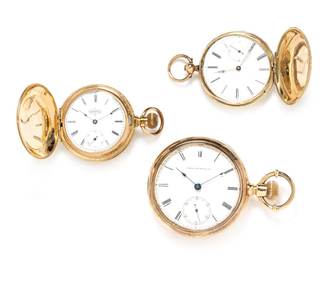 *A Collection of Yellow Gold Pocket Watches (1 of 1)