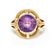 *An Art Nouveau 14 Karat Yellow Gold and Amethyst Ring,