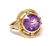 *An Art Nouveau 14 Karat Yellow Gold and Amethyst Ring, - 2
