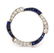 A 14 Karat White Gold, Diamond and Sapphire Circle