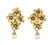 A Pair of 18 Karat Yellow Gold, Diamond, Cultured Pearl
