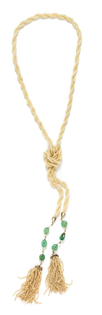 An Art Deco Yellow Gold, Emerald, Polychrome Enamel and (1 of 1)