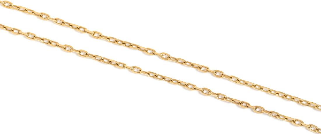 A 14 Karat Yellow Gold Anchor Link Chain, 27.70 dwts. (1 of 1)