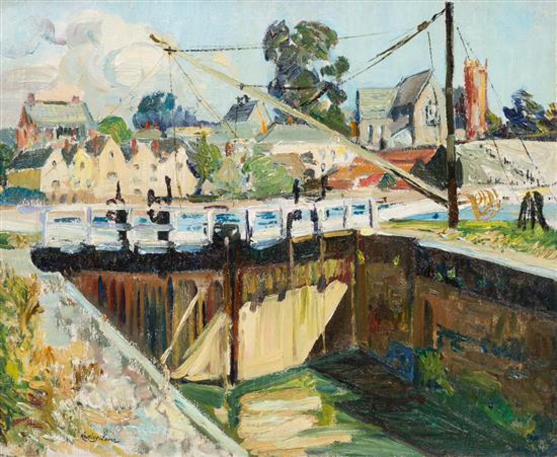 Richard Hayley Lever, (American, 1876-1958), Canal (1 of 1)