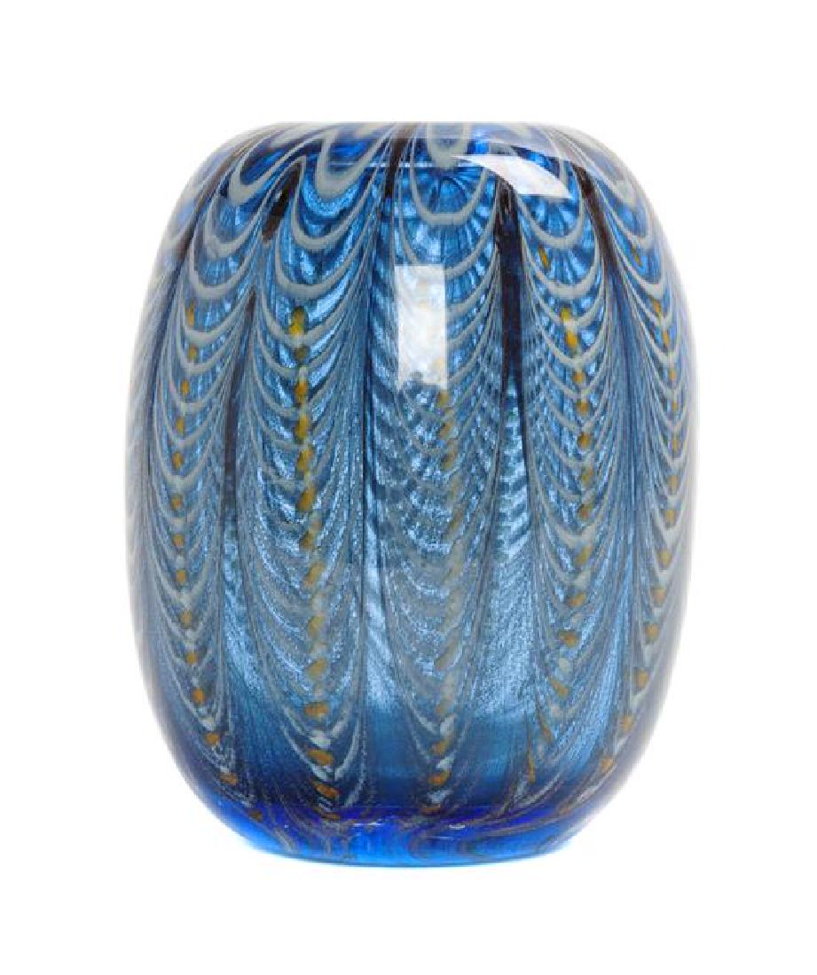 A Dominick Labino Feather Pull Vase Height 5 inches. (1 of 1)