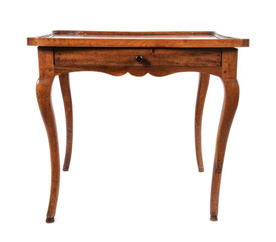 A Louis XV Style Walnut Table Height 27 x width 29 1/2 (1 of 1)