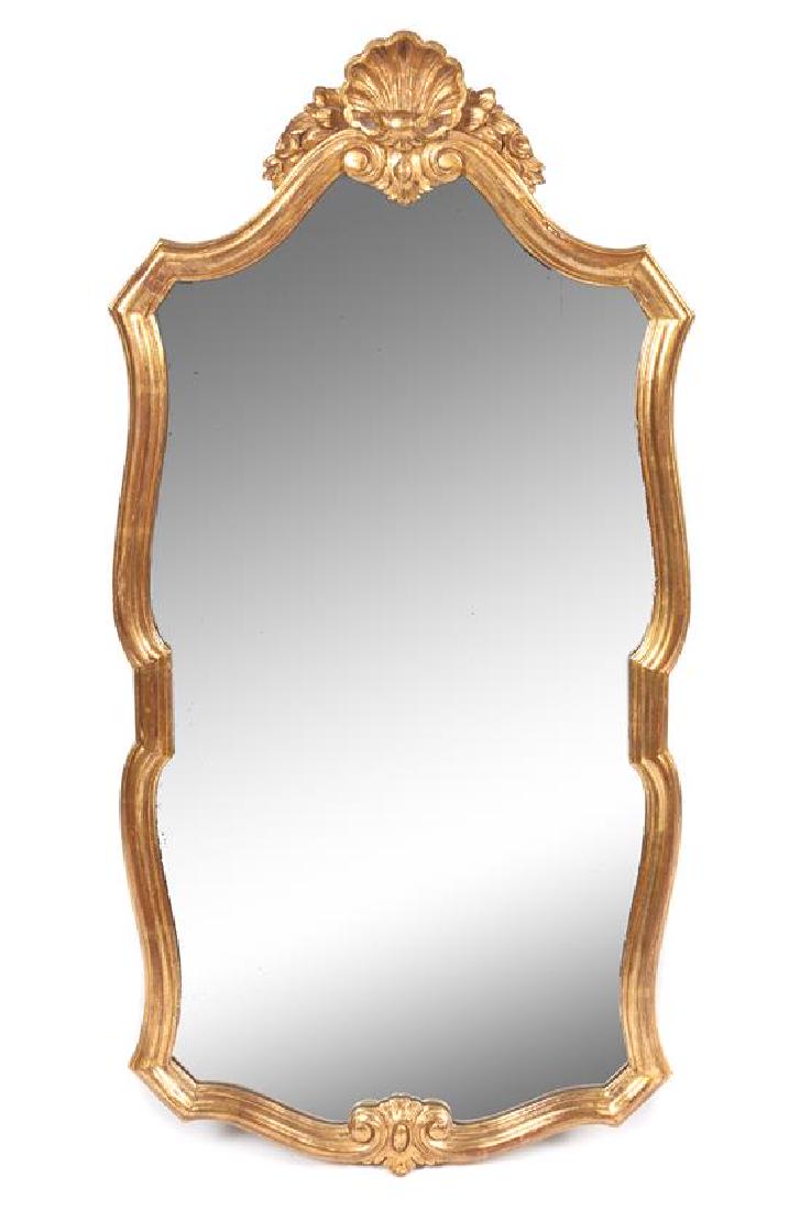 * An Italian Gilt Wall Mirror 46 1/2 x 23 inches. (1 of 1)
