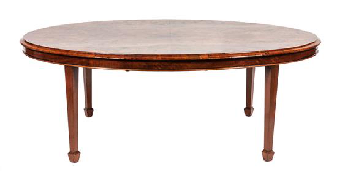 A Burlwood Coffee Table Height 19 3/4 x width 41 x (1 of 1)