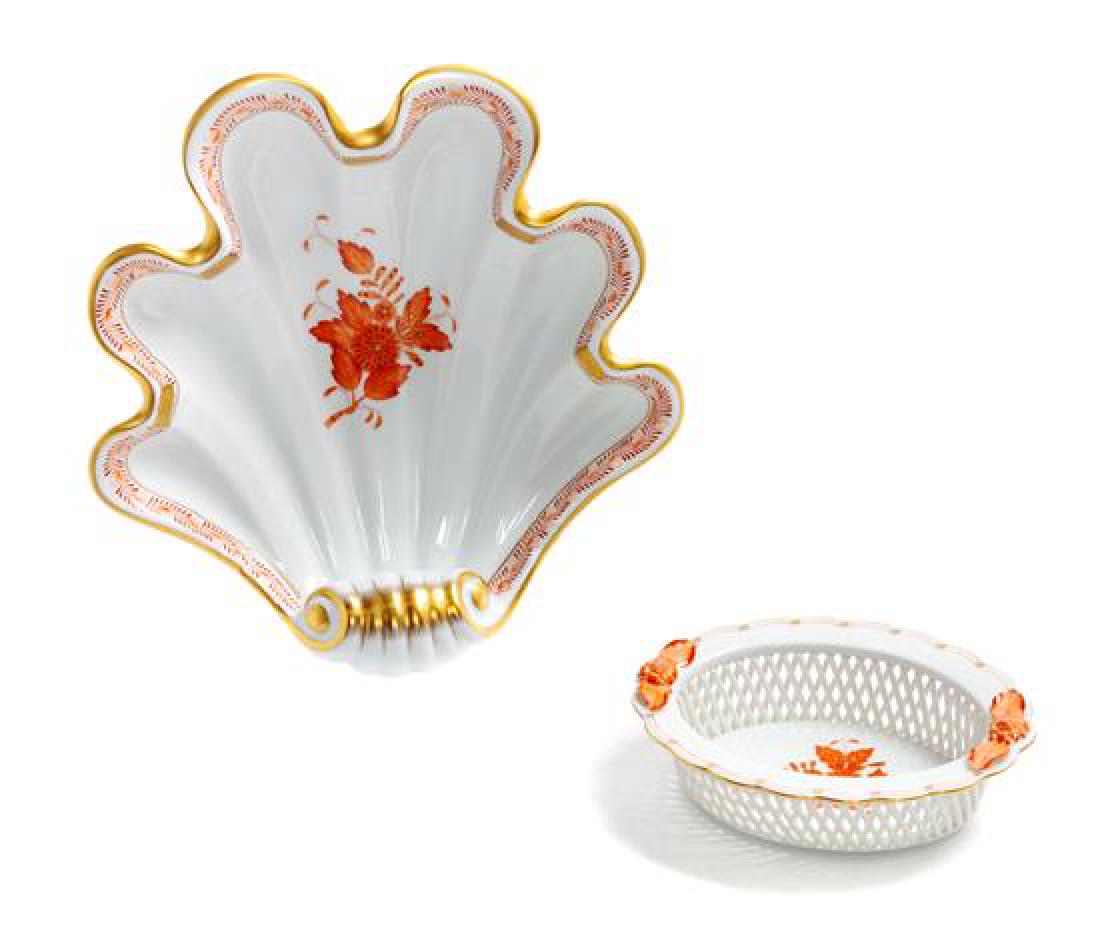 * Two Herend Porcelain Table Articles Width of wider 9 (1 of 1)