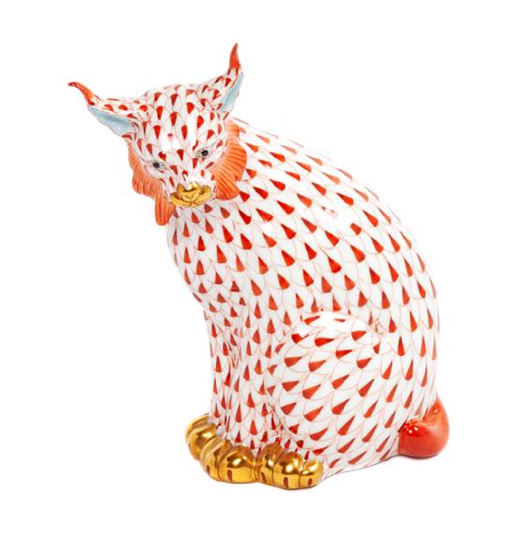 * A Herend Porcelain Figure Height 5 inches. (1 of 1)