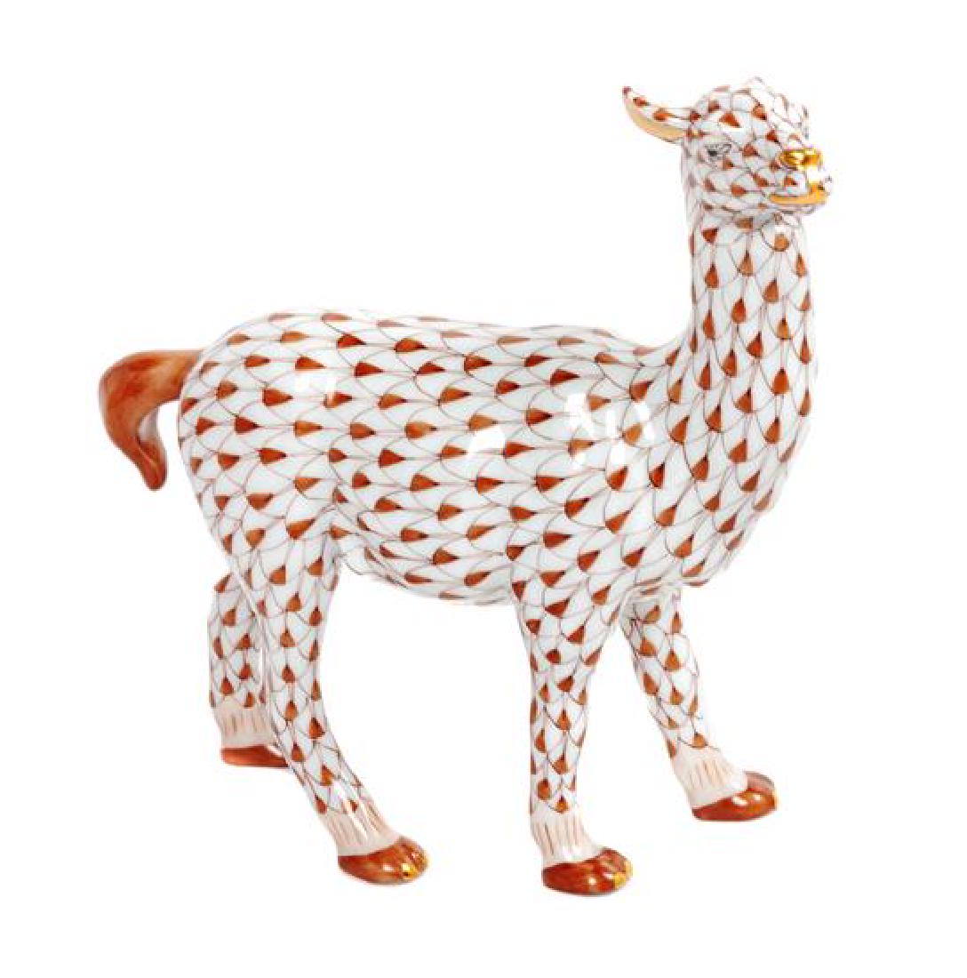 * A Herend Porcelain Figure Height 5 inches. (1 of 1)