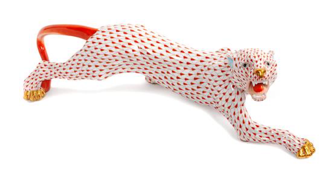 * A Herend Porcelain Figure Width 18 inches. (1 of 1)