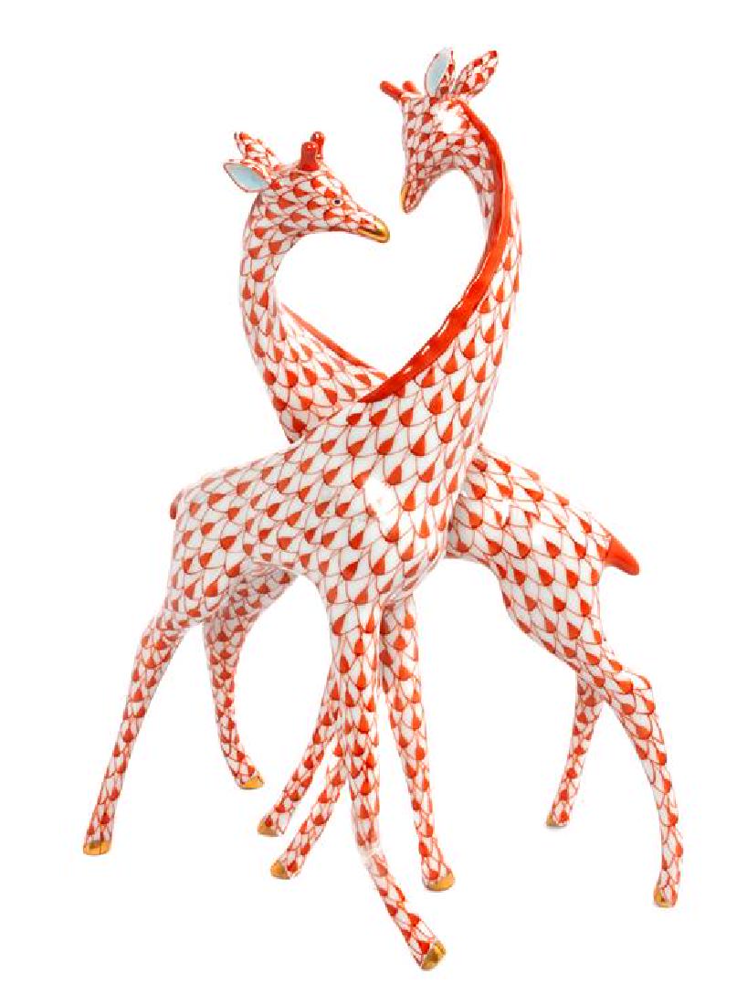 * A Herend Porcelain Figural Group Height 8 inches. (1 of 1)