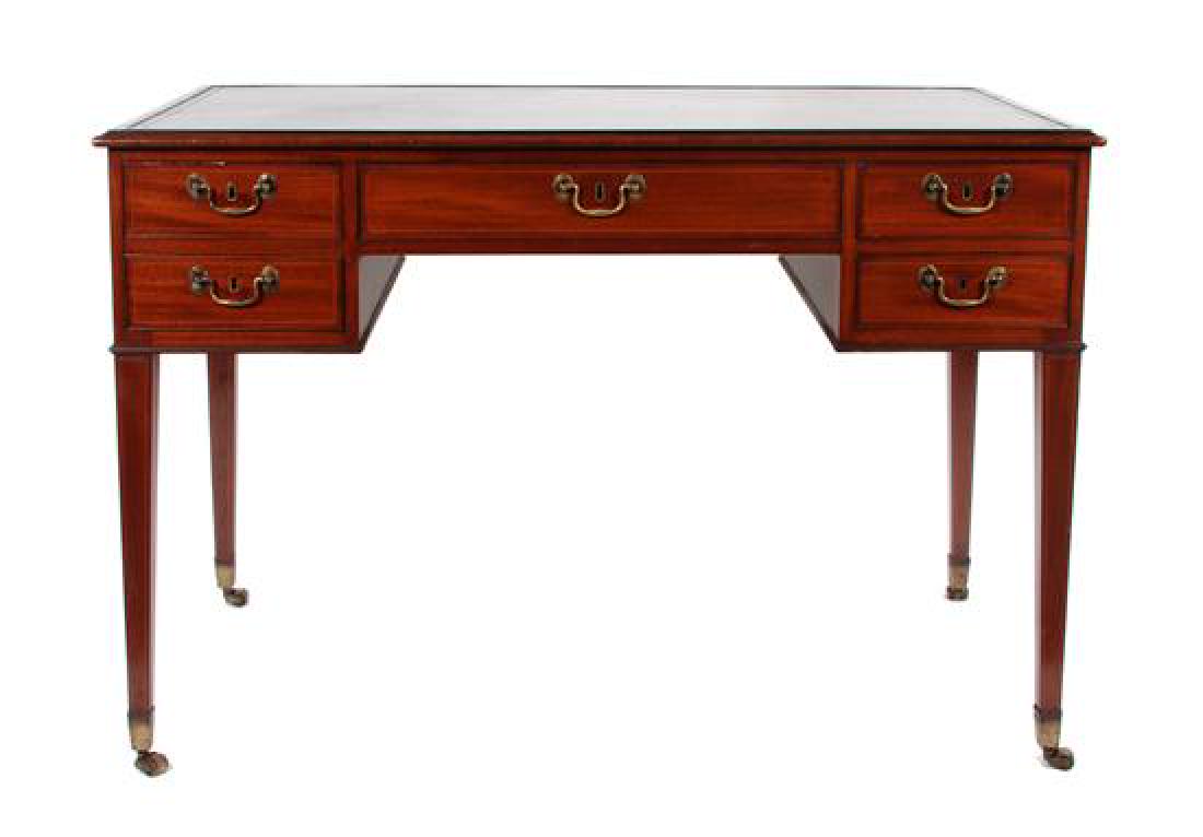 A Sheraton Mahogany Writing Desk Height 32 1/2 x width (1 of 1)