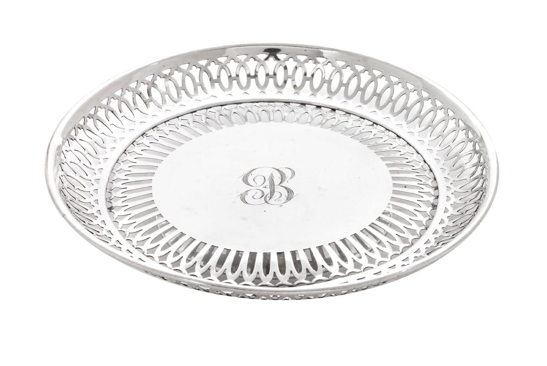 An American Silver Pierced Dish, Wilcox-Roth Co., (1 of 1)