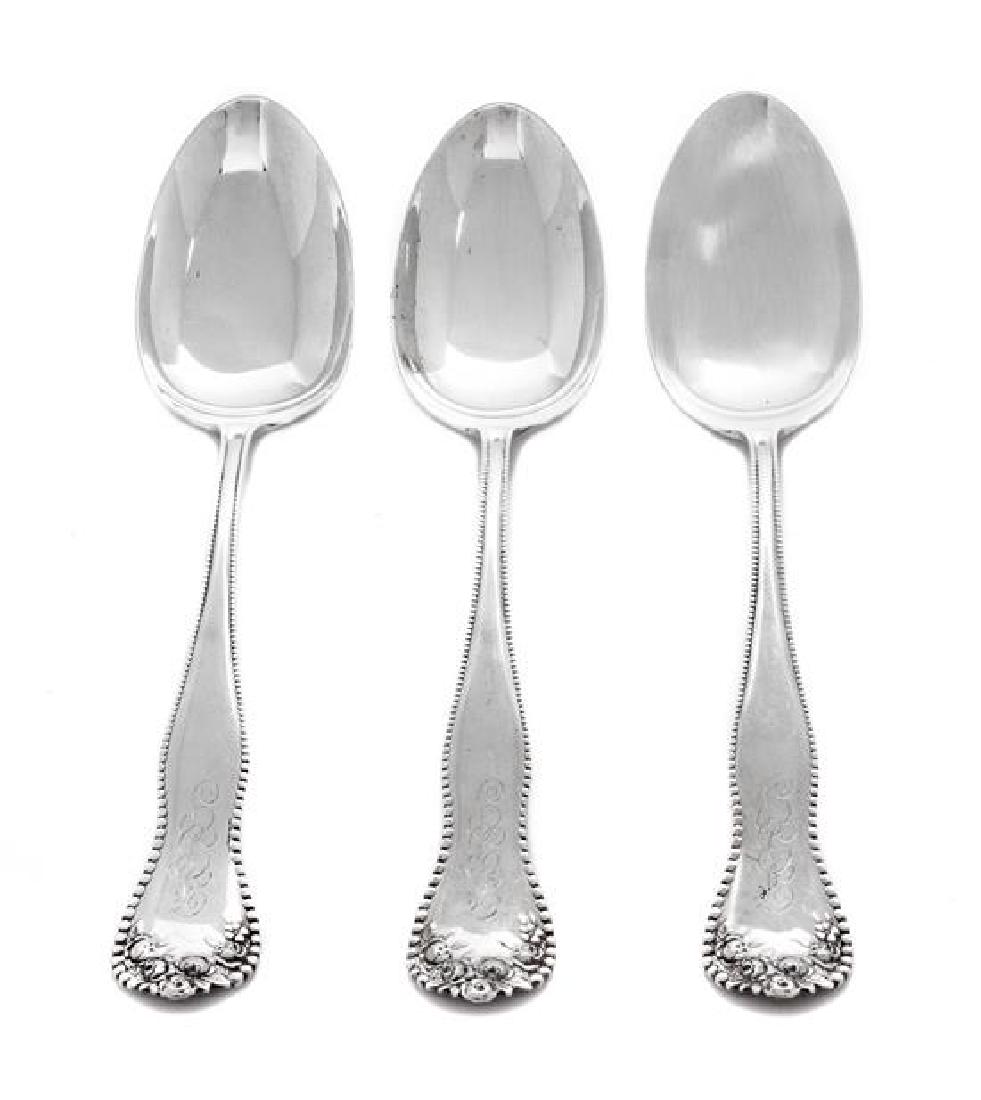 Three American Silver Berry Spoons, Gorham Mfg. Co., (1 of 1)