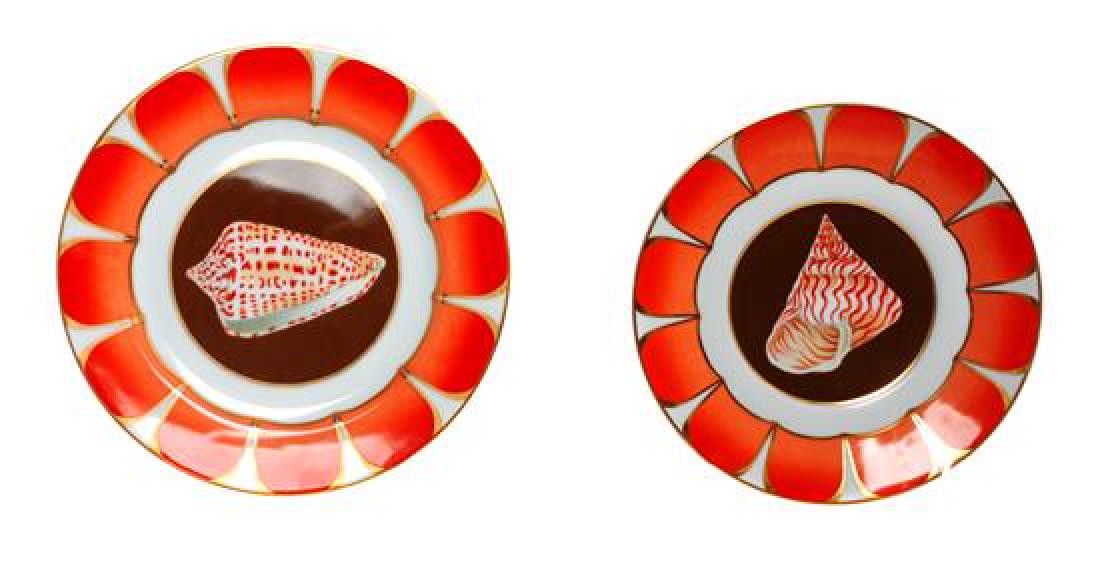 * A Group of Eighteen Lynn Chase Porcelain Salad Plates (1 of 1)