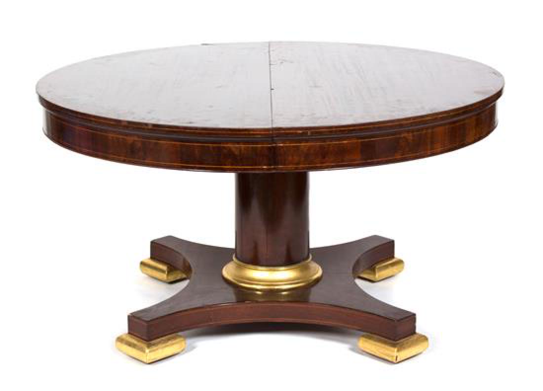 A Regency Style Dining Table Height 29 1/2 x diameter (1 of 1)