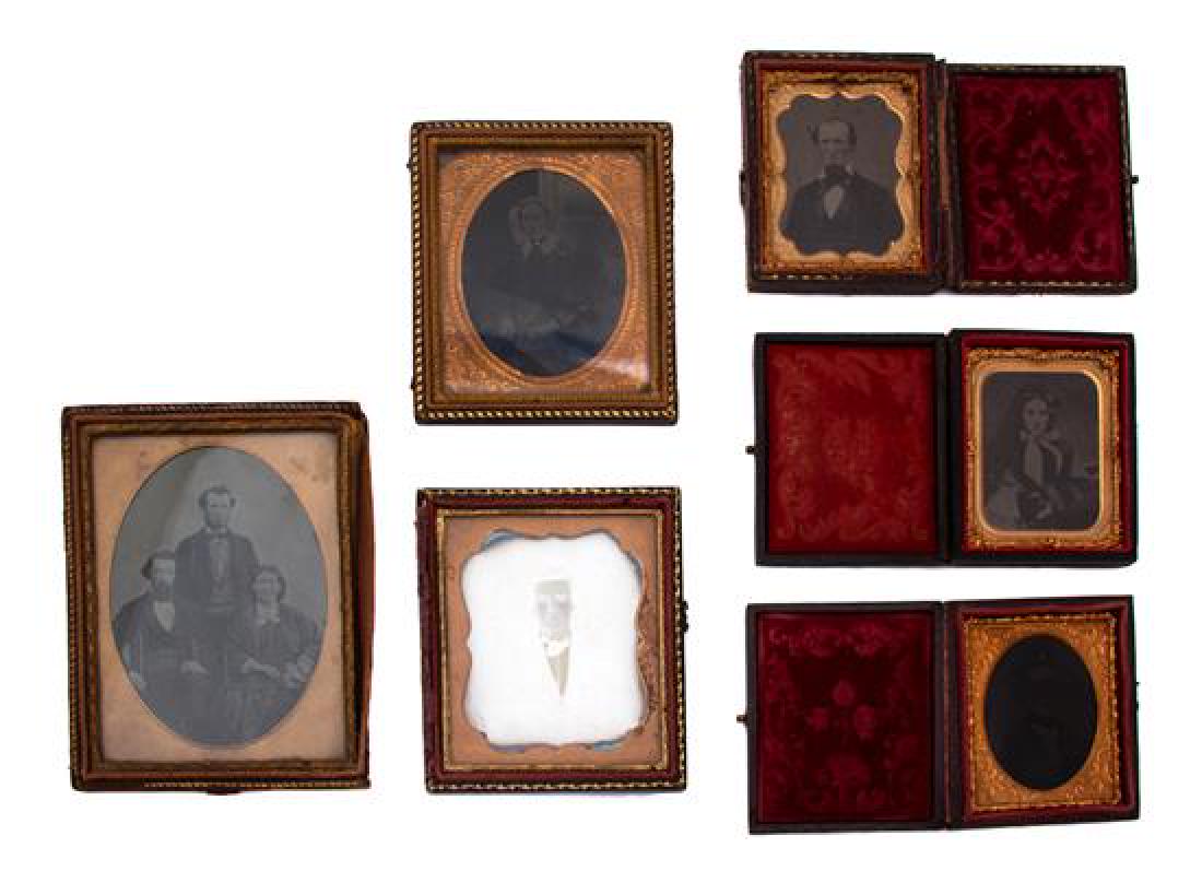 A Group of Six Daguerreotype Portraits in Gilt Frames (1 of 2)