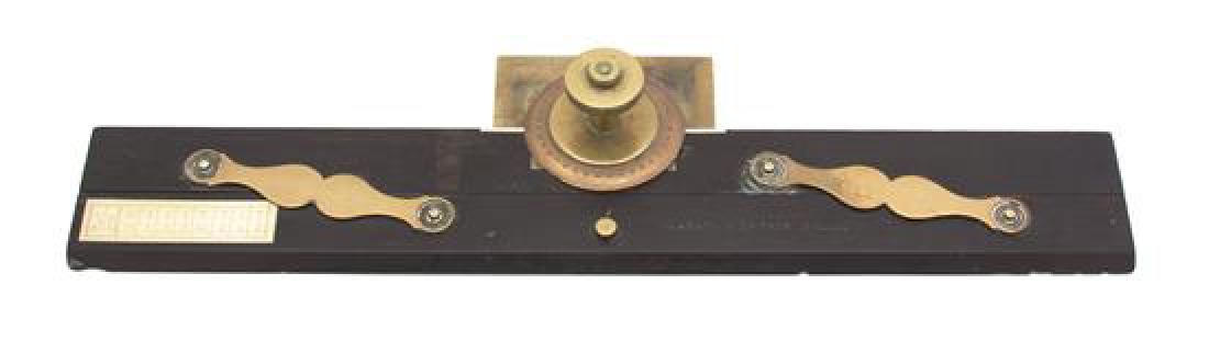 A Negretti & Zambra, London Brass and Ebonized Wood (1 of 2)