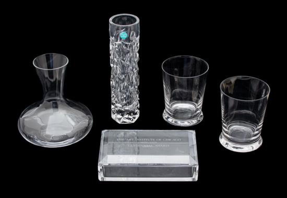 A Group of Five Crystal Articles by Tiffany & Co. (1 of 1)