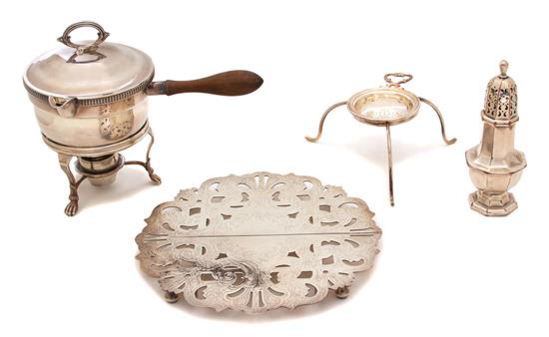 Four Miscellaneous Silver Plate Articles Height of (1 of 1)