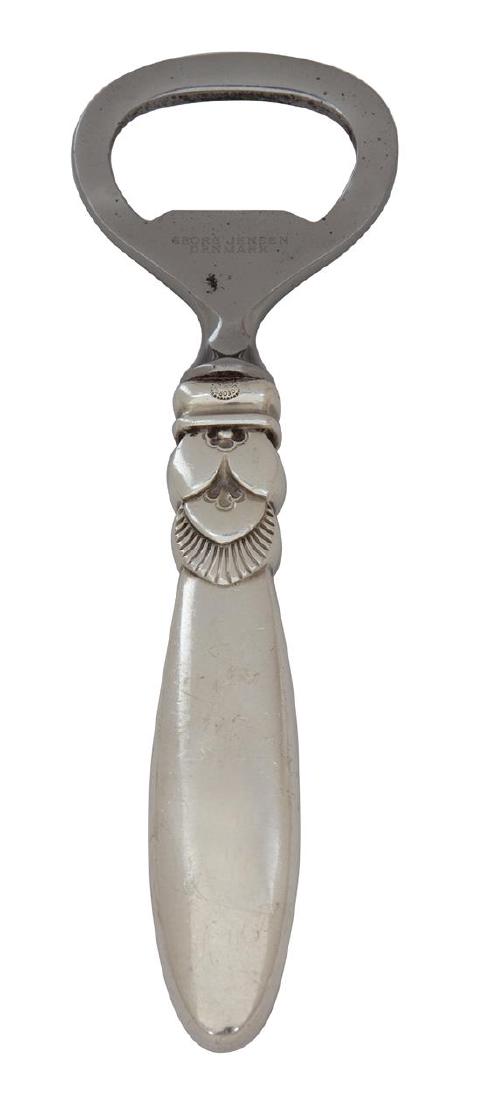 A Danish Silver Handled Bottle Opener Length 4 3/4 (1 of 1)