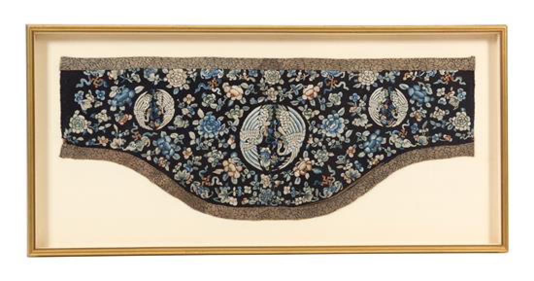A Group of Four Gilt Framed Chinese Embroidered Panels (1 of 1)