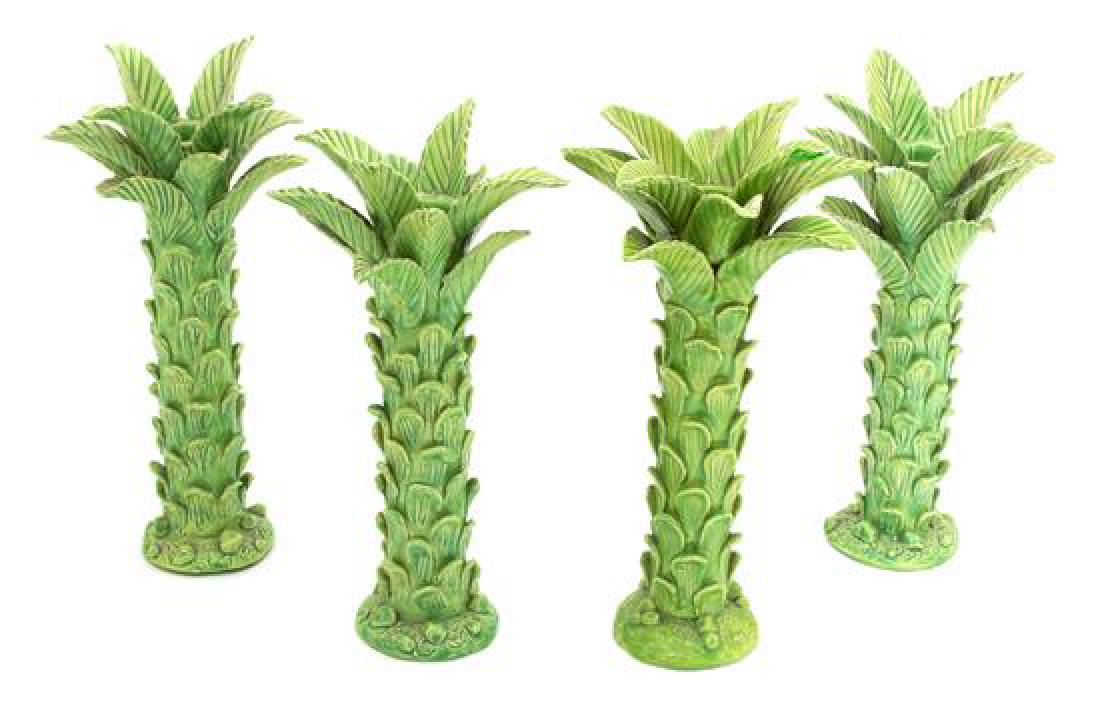 A Group of Four Madelaine Ryan Ceramic Palm Tree (1 of 1)