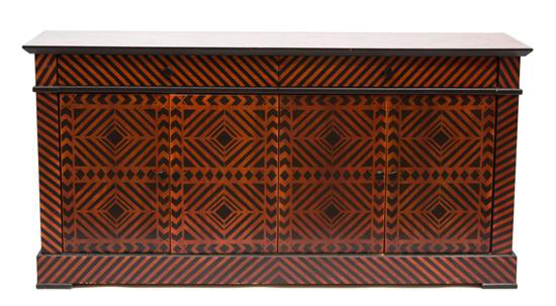 A Modern Painted Wood Sideboard Height 36 x width 72 x (1 of 1)