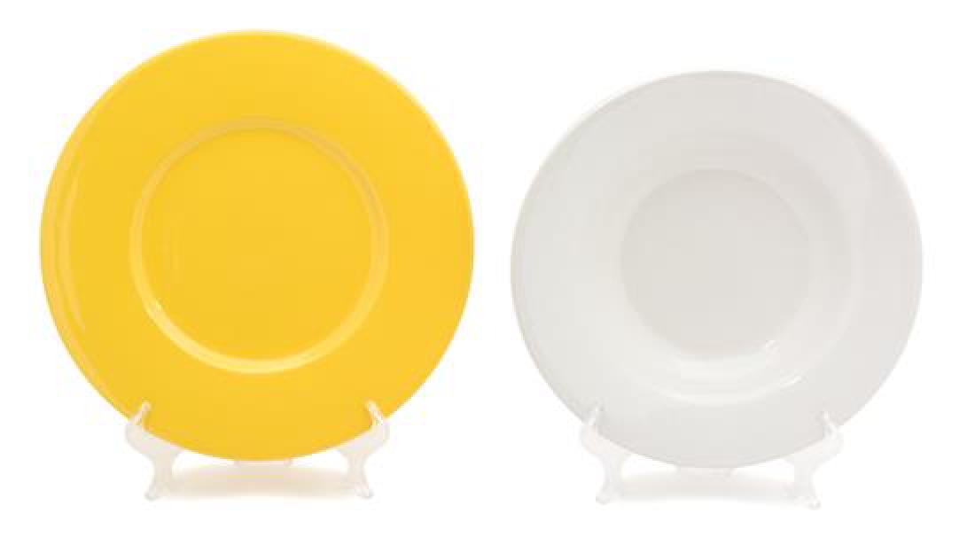 Two Sets of Twelve Ceramic Dinnerware Diameter of (1 of 2)