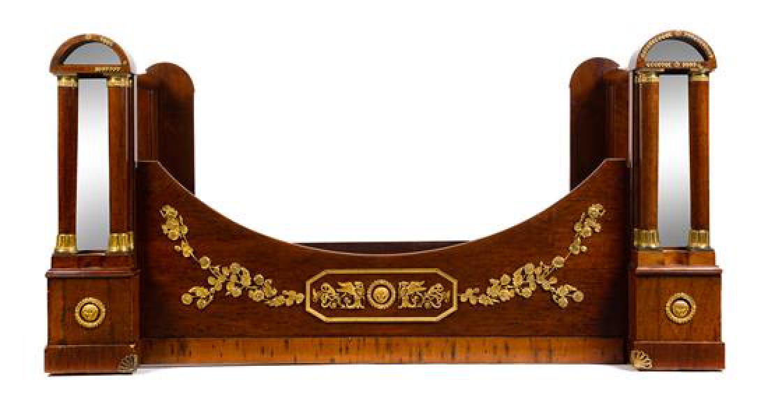 An Empire Gilt Bronze Mounted Mahogany Bed Height 44 (1 of 1)