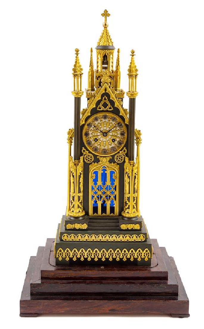 * A Louis Philippe Gilt and Patinated Bronze Mantel (1 of 2)