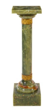 A Gilt Bronze Mounted Onyx Pedestal Height 42 inches. (1 of 1)