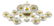 A Meissen Porcelain Tea Set Height of teapot 6 1/4