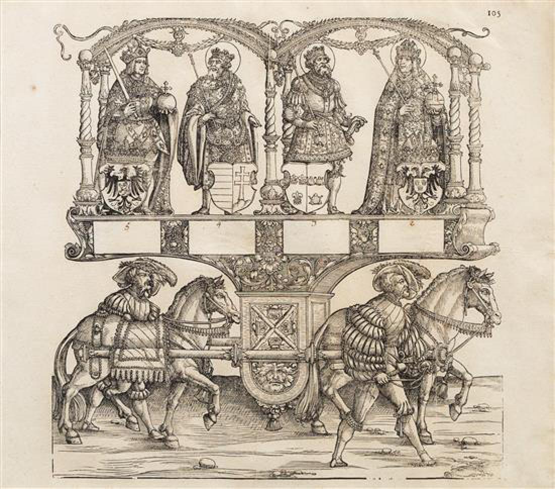 A Set of Six Woodblock Prints 16 x 18 inches (visible). (1 of 1)