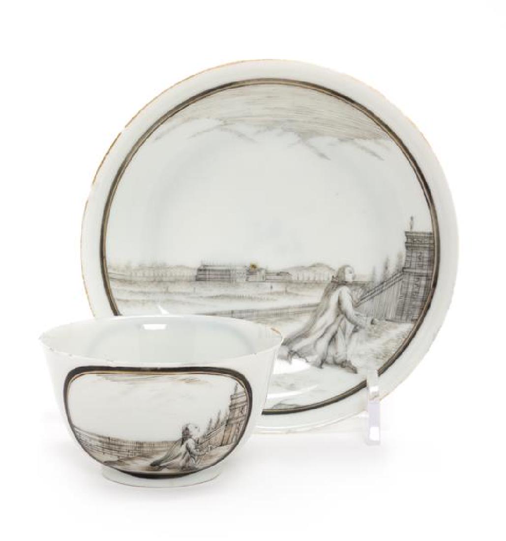 A Chinese Export Porcelain Tea Bowl and Saucer Diameter (1 of 1)