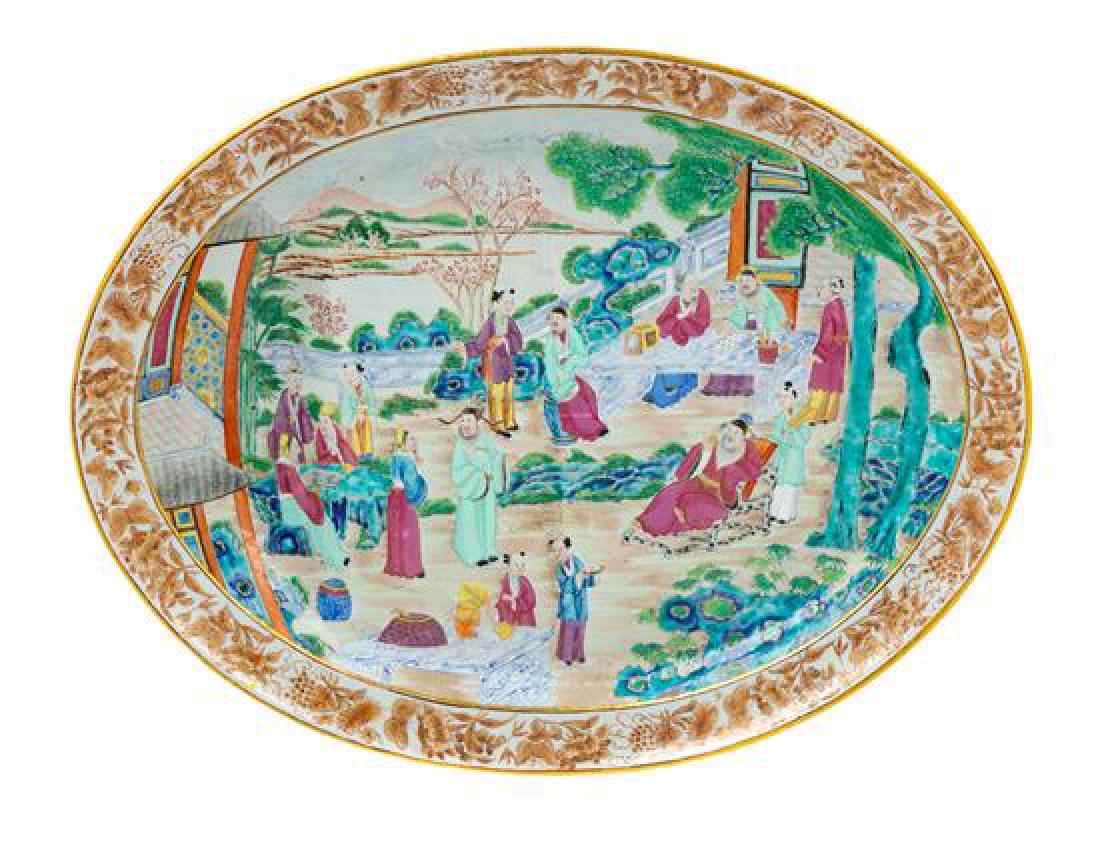 * A Mandarin Palette Porcelain Meat Platter Width 18 (1 of 1)