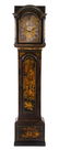 A George III Lacquered Tall Case Clock Height 82 1/2