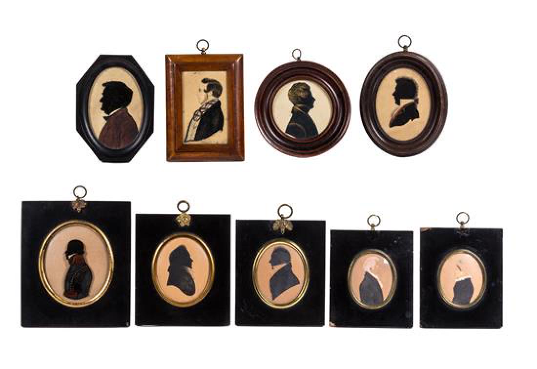 A Collection of Victorian Silhouettes Height of largest (1 of 1)