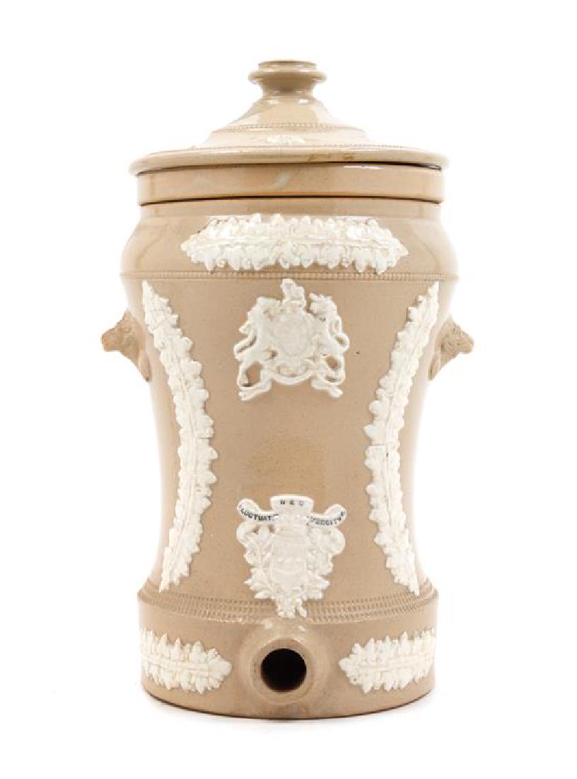 A Victorian Stoneware Liquor Dispenser Height 15 1/2 (1 of 1)