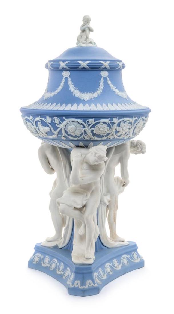 A Wedgwood Jasperware Figural Centerpiece Height 14 (1 of 1)