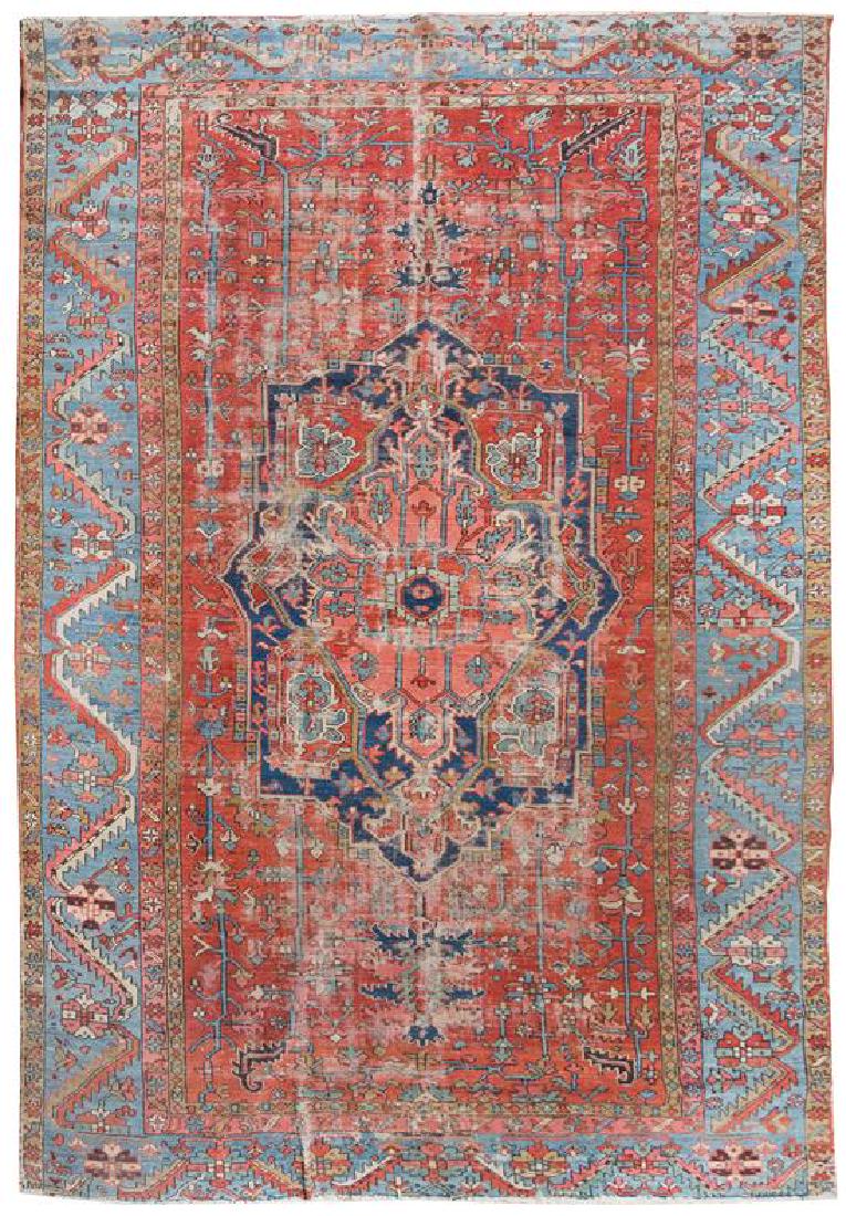 A Serapi Wool Rug 12 feet 7 inches x 8 feet 7 inches. (1 of 1)