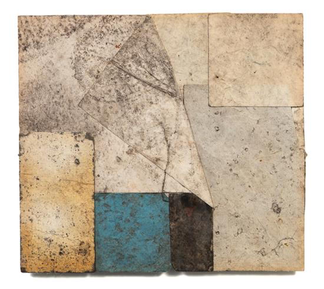 Robert Nickle, (American, 1919-1980), Untitled, 1979: Robert Nickle (American, 1919-1980) Untitled, 1979 mixed media collage framed with a signed photograph of the artist 8 1/4 x 9 inches. Estimate $1,000-2,000 Provenance: Richard Gray Gallery,