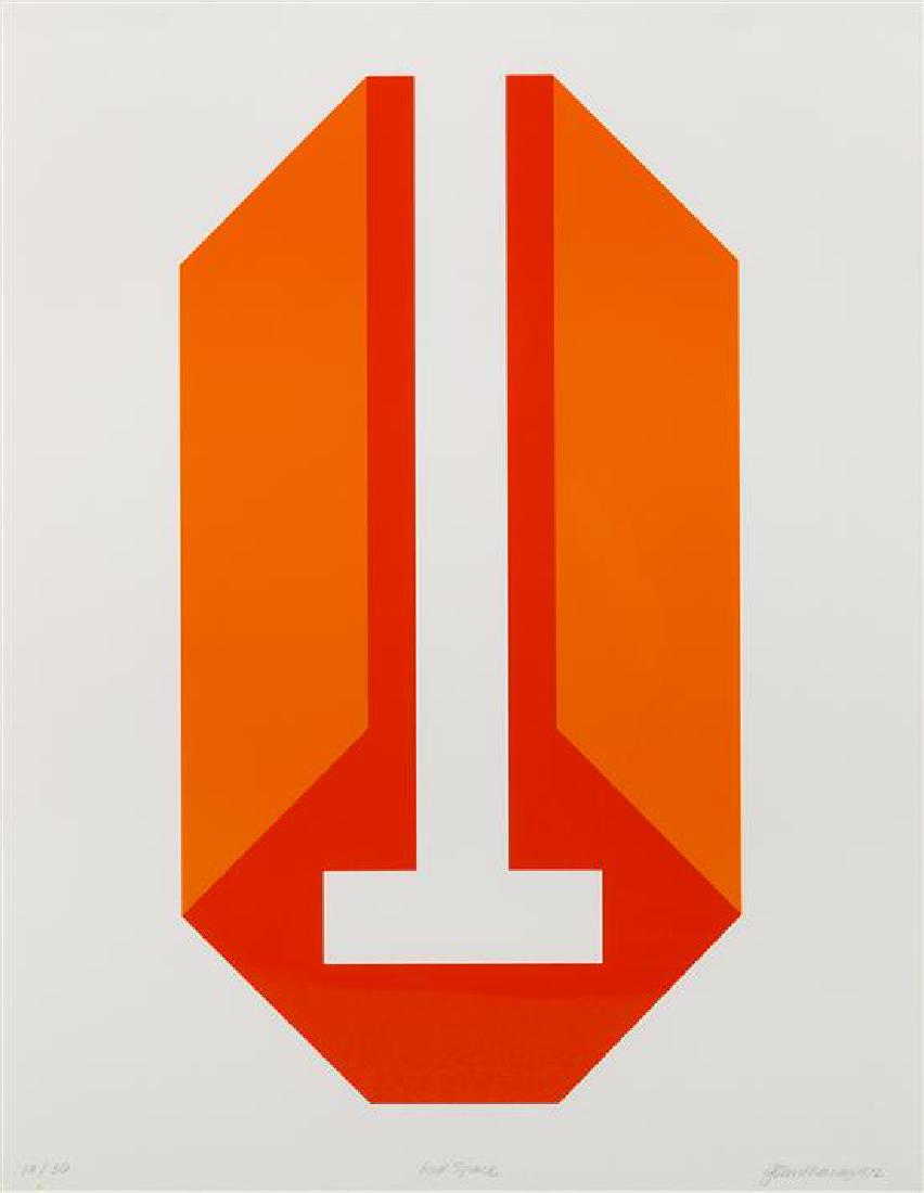 John Massey, (American, b. 1931), Closed Space, Open: John Massey (American, b. 1931) Closed Space, Open Space, and Red Space, 1972 serigraphs each signed, titled, dated and numbered in pencil Each: 26 x 20 1/2 inches. Estimate $400-600
