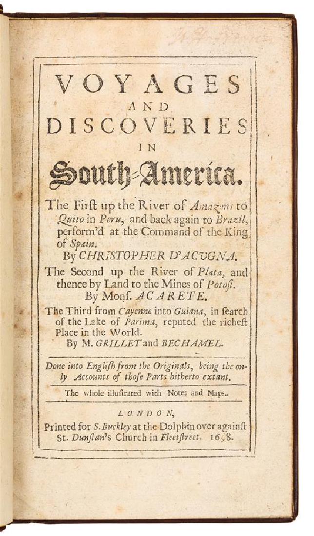 ACUÑA, Cristóbal de (1597-1676?). Voyages and (1 of 2)