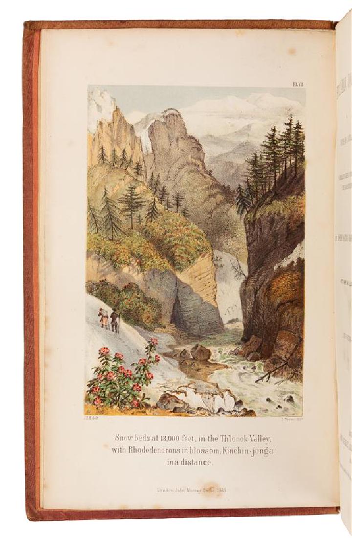 HOOKER, Joseph Dalton, Sir (1817-1911). Himalayan: HOOKER, Joseph Dalton, Sir (1817-1911). Himalayan Journals; or, Notes of a Naturalist in Bengal, The Sikkim and Nepal Himalayas, The Khasia Mountains, &c. London: John Murray, 1854. 2 volumes, 8vo (23