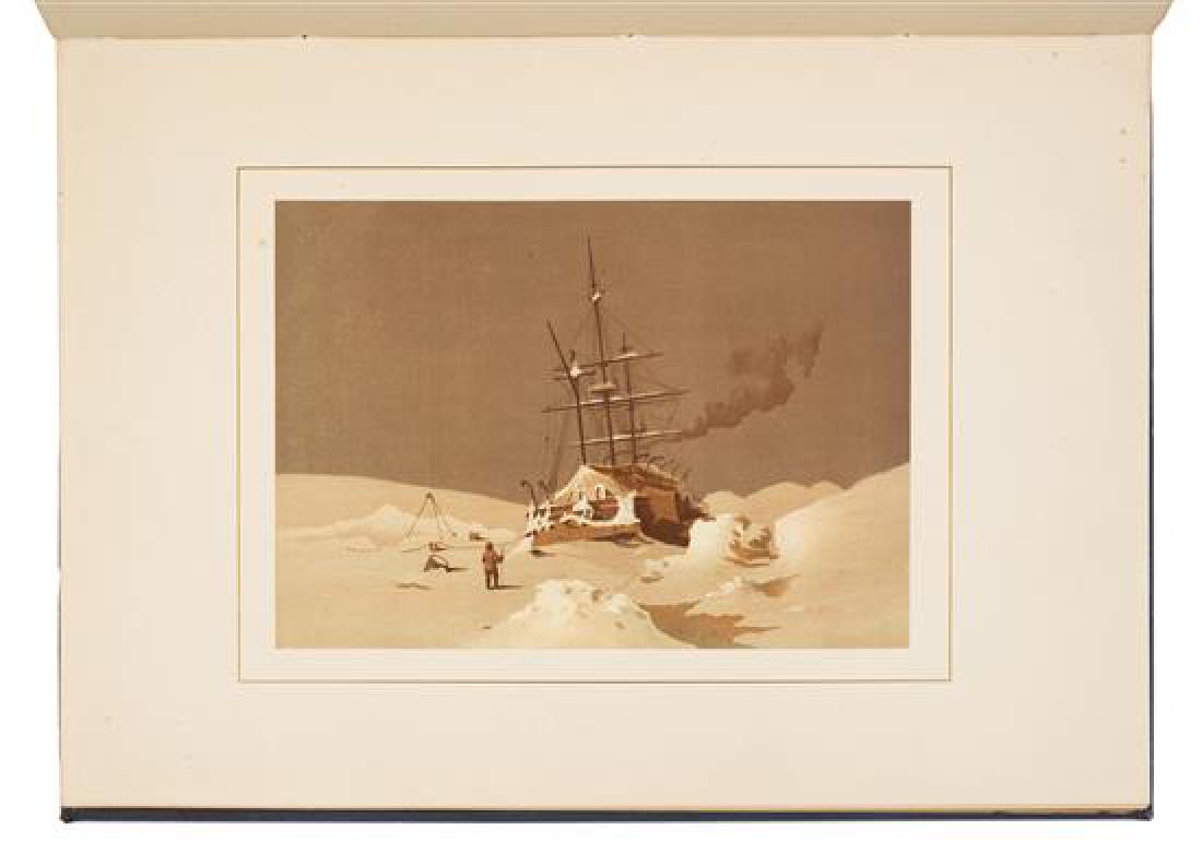 MOSS, Edward Lawton (1843-1880). Shores of the Polar: MOSS, Edward Lawton (1843-1880). Shores of the Polar Sea. A Narrative of the Arctic Expedition of 1875-6. London: Marcus Ward & Co., 1878. Folio (480 x 337 mm). Title printed in red and black. Color-p