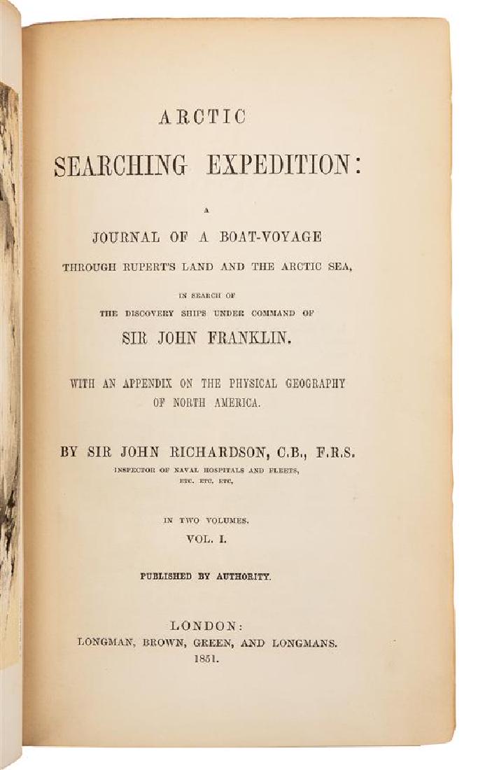 RICHARDSON, John (1787-1865). Arctic Searching (1 of 2)